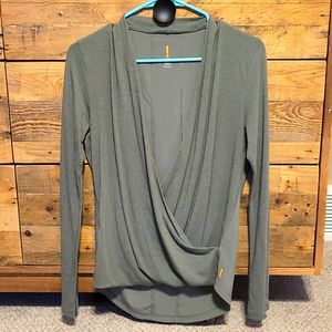 Cute Olive Army Green Active Top